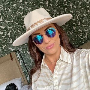 NWT 12th Tribe silky cream zebra button up